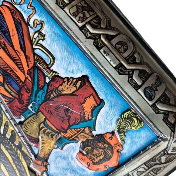 Vtg Large E. Otto Schmidt Tin Box Germany Great Graphics & Color Embossed AS-IS! - Picture 6 of 6